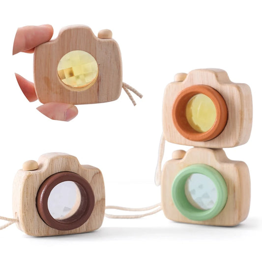 KameraKlick Montessori Holzbausteine Mini-Kamera