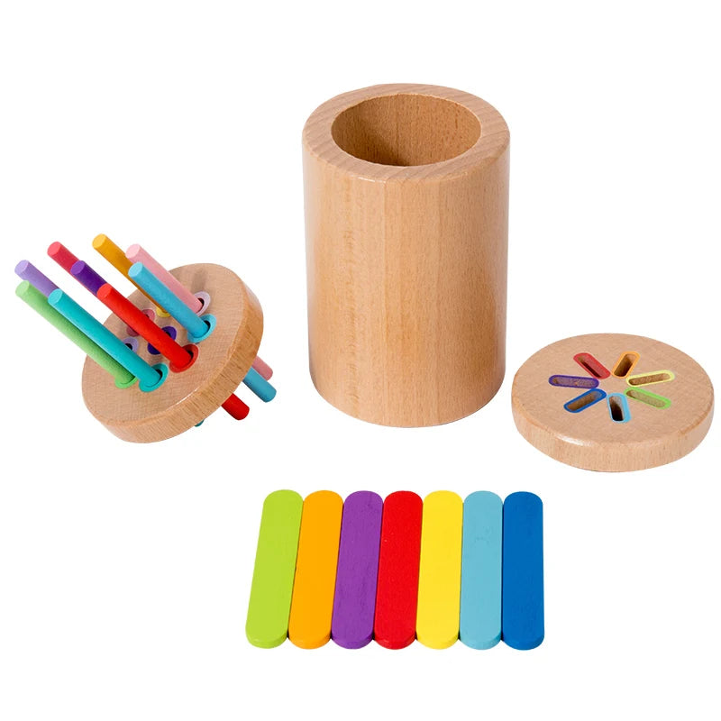 RegenbogenSpiel Montessori Sortierspielzeug - Naturvariante
