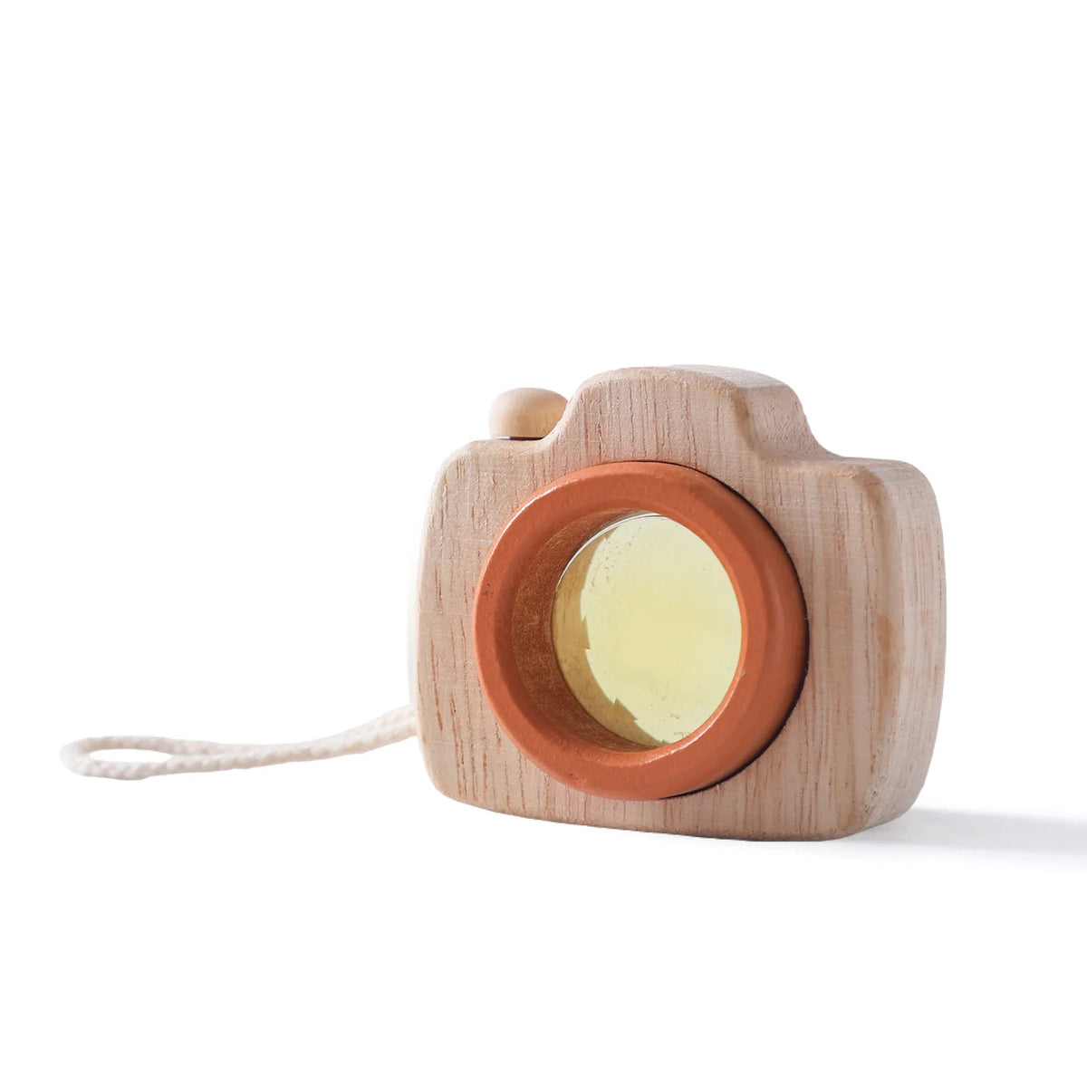 KameraKlick Holzkamera Orange – Montessori Holzspielzeug